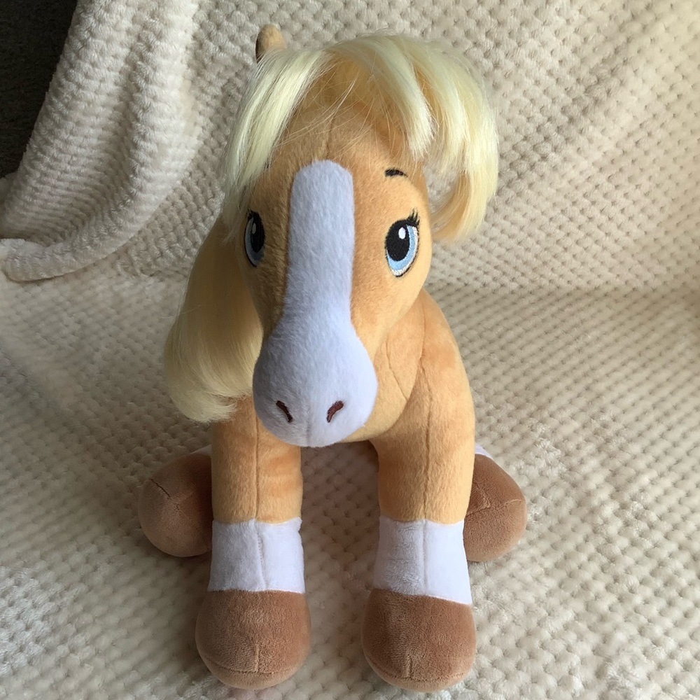 Build A Bear Workshop Plush Horses and Hearts Riding Club Palomino Horse Pony - Picture 8 of 16